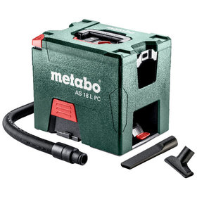 metabo® - Akku-Sauger AS 18 L PC (602021000), mit manueller Filterreinigung, Karton, 18V 2x5.2Ah Li-Power + ASC 55