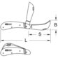 KSTOOLS® - Elektriker-Klappmesser, 1 Sichel- und eine gerade Klinge