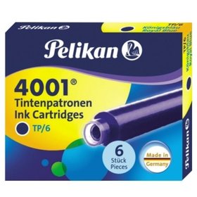 Pelikan - Tintenpatrone 4001 TP/6 301176 königsblau 6er-Pack