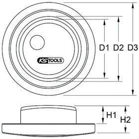 KSTOOLS® - Radlager-Einbauhilfe für DAF Ø 61,5x69,5x124,5 mm