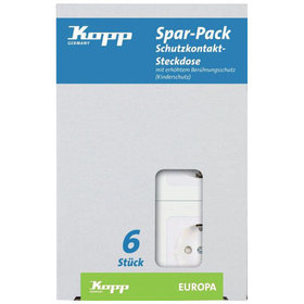 Kopp - Profi-Pack á 6 Schuko- Steckdosen UP EUR arkt.ws