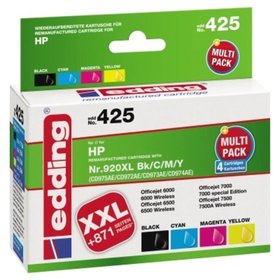 edding - EDD-425 ersetzt HP 920XL Multipack 4 - BK/C/M/Y - 1x 48 ml + 3x 12 ml