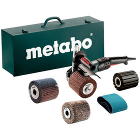 metabo® - Satiniermaschine SE 17-200 RT Set (602259500), Stahlblech-Tragkasten