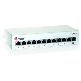 equip - Patchpanel Cat.6, 12-Port, lgr