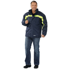 Planam - Winterjacke 3602 marine/gelb, Größe 2XL