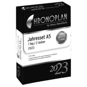 AVERY™ Zweckform - Chronoplan 50203 Jahres-Set A5 Kalendarium, 2023, Anordnung in Spalten, A5, weiß