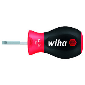 Wiha® - Schraubendreher Schlitz 302 Kunststoff Stubby 4x0,8x25mm