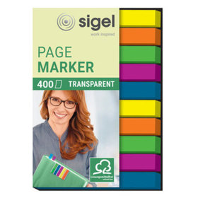 sigel® - Haftmarker micro, 50x6mm, 2x5 Farben, 400 Blatt, HN617