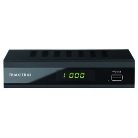 TRIAX - DVB-T2 Receiver HDTV sw HDMI 1Scart USB USB-Anschluss