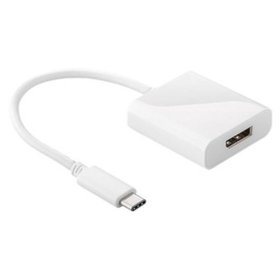 WENTRONIC - Anschlußkabel 0,12m USB-C Displayport Stecker Buchse