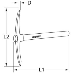 KSTOOLS® - Kreuzhacke, 750g