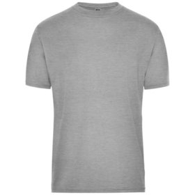 James & Nicholson - Herren BIO Workwear T-Shirt JN1808, grau heather, Größe XL