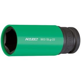 HAZET - Schlag-, Maschinenschrauber-Steckschlüssel-Einsatz 903SLG-22, 1/2", SW 22mm