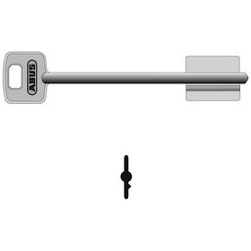 ABUS - Schlüsselrohling, Teleskop, 5010-30, eckig, Messing neusilber