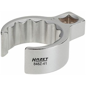 HAZET - Ringschlüssel 848Z-18, 3/8" Vierkant, Doppel-Sechskant, offen SW 18mm