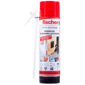 fischer - Schnellmontageschaum PU 400, Farbe blau, Inhalt: 400 ml