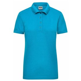 James & Nicholson - Damen Workwear Poloshirt JN829, türkis, Größe 4XL