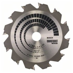 Bosch - Kreissägeblatt Construct Wood ø150 x 20/16 x 2,4mm 12 Zähne (2608641199)