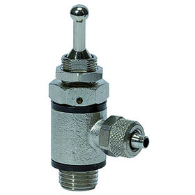 RIEGLER® - 3/2-Wege-Kipphebelventil, Schlauchseite Schnellverschraubung G 1/8", Schlauch 5/3