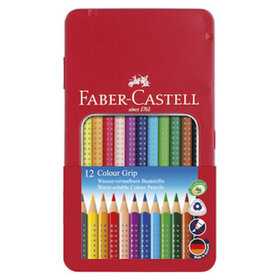Faber-Castell - Farbstifte Colour GRIP 2001, sortiert, Pck=12St., 112413