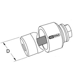 KSTOOLS® - Schraublochstanze, 25,4mm