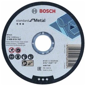 Bosch - Standard for Metal Trennscheibe gerade, 115 mm, 22,23 mm (2608619767)