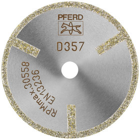 PFERD - Diamant-Trennscheibe D1A1R 50x2,0x10,0mm D357 (grob) mit Schutzsegment für GFK/CFK