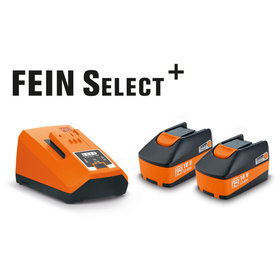 FEIN - Akku-Starter-Set, Ladegerät ALG 80, 2 Akkus 18V/6Ah