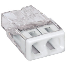 WAGO® - Verbindungs-Klemme VDE COmit 2 x 0,5-2,5mm² weiß 6 Stück
