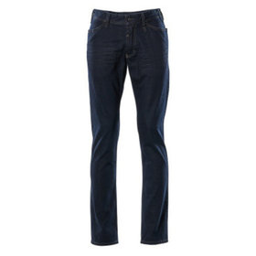 MASCOT® - Manhattan Jeans FRONTLINE, Gewaschener dunkelblauer Denim, Größe W32L30