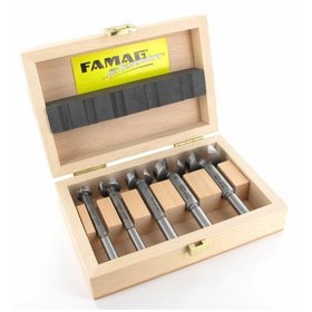 FAMAG® - 1630 Forstnerbohrer WS, 7-teiliger Satz im Holzkasten Ø 1/4 1'' -1630.607