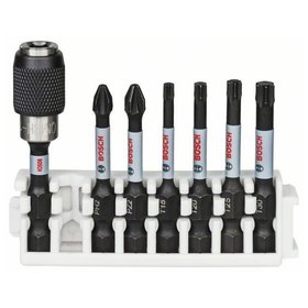 Bosch - Schrauberbit-Set Impact Control, 7-teilig, PH2, PZ2, T15, T20, T25,T30, 50mm (2608522327)