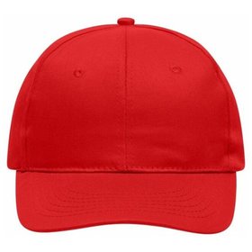 James & Nicholson - 6 Panel Promo Cap MB004, signal-rot, Einheitsgröße