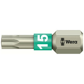 Wera® - Bit für TORX® 3867/1 TS TORX, Edelstahl, TX15 x 25mm