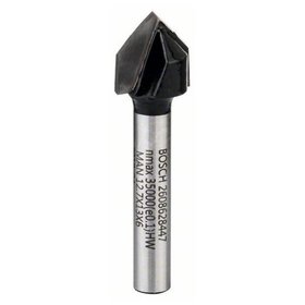 Bosch - V-Nutfräser Standard for Wood Schaft-ø6mm, D1 12,7mm, L 12,7mm,G 45mm,90° (2608628447)