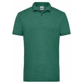 James & Nicholson - Herren Workwear Poloshirt JN830, dunkelgrün, Größe XS