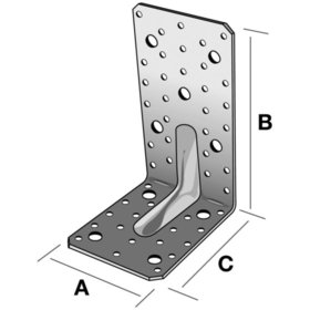 SIMPSON Strong-Tie® - Winkelverbinder mit Rippe, Stahl verzinkt, E 20/3