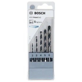 Bosch - HSS PointTeQ Sechskantbohrer-Set, 5-teilig, 2–6mm (2607002824)