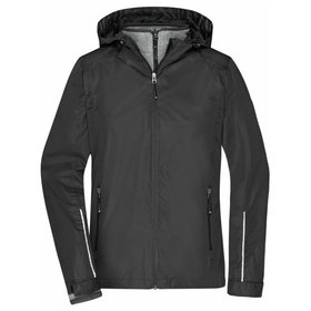 James & Nicholson - Damen 3-in-1 Jacke JN1153, schwarz, Größe XL