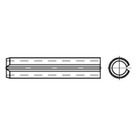 Spannhülse-Spannstift, leichte Ausführung DIN 7346 Federstahl blank ø3 x 6mm