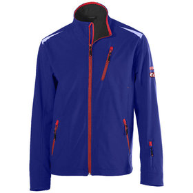 FORTIS AS - Softshell-Jacke 24, blau/rot, Größe XXXL