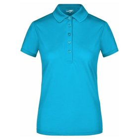 James & Nicholson - Damen Aktiv Poloshirt JN574, türkis, Größe S