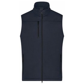 James & Nicholson - Herren Softshell Weste Recycled Polyester JN1170, navy-blau, Größe XXL