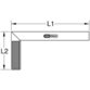 KSTOOLS® - Schreinerwinkel mit Aluminiumzunge, 250mm