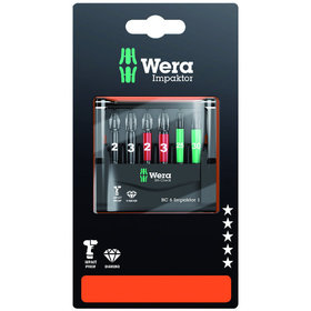 Wera® - Bit-Check 6 Impaktor 1 SB, 6-teilig