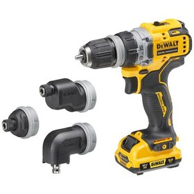 DeWALT - Akku-Bohrschrauber DCD703L2T-QW, 4 Köpfe, 12 Volt