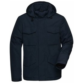 James & Nicholson - Herren Business Winterjacke JN1158, navy-blau, Größe XL