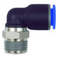 RIEGLER® - L-Steckverschraubung »Blaue Serie«, drehbar, R 1/2" außen, Ø 14mm