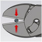 KNIPEX® - TwinForce® Hochleistungs-Seitenschneider schwarz atramentiert, mit Mehrkomponenten-Hüllen 180 mm 7372180