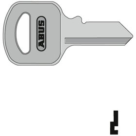 ABUS - Schlüsselrohling, 55/30, 54TI/30+35, halbrund, Messing neusilber
